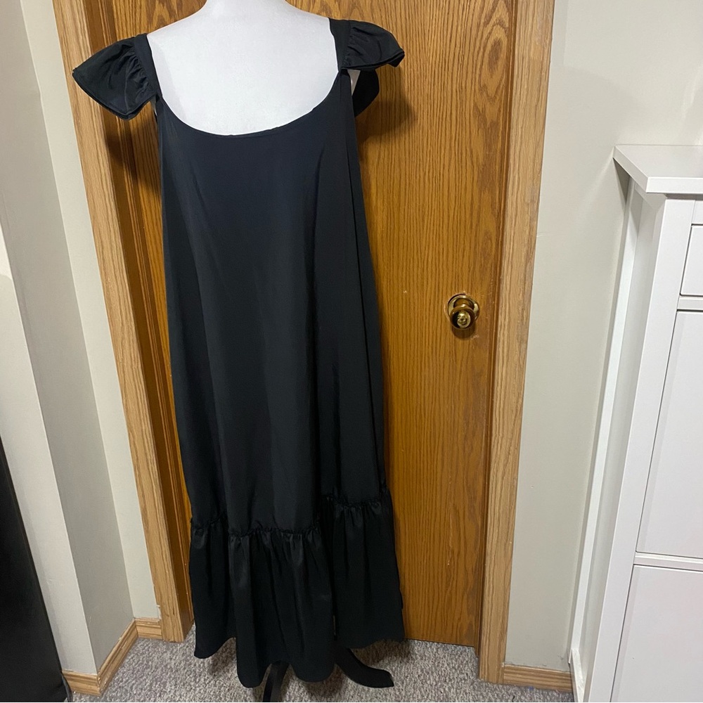 Off the shoulder black dress